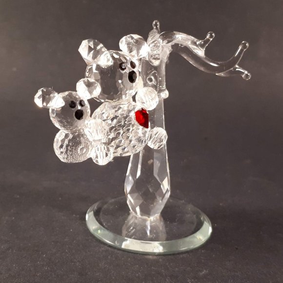 Beautiful Vintage Crystal Symphony austrian fine crystal teddy bears figurine - Picture 1 of 11